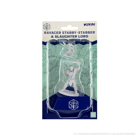 Ravager Stabby-Stabber and Slaughter Lord D&D Unpainted Minis WV2 (Critical Role)