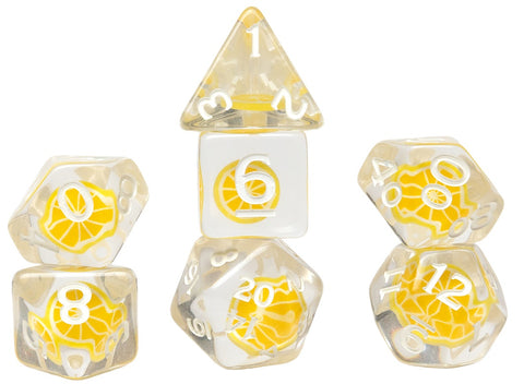 Sirius Dice Slice Lemon 7-die Set