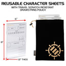 ENHANCE TABLETOP Acrylic Reusable Character Sheets