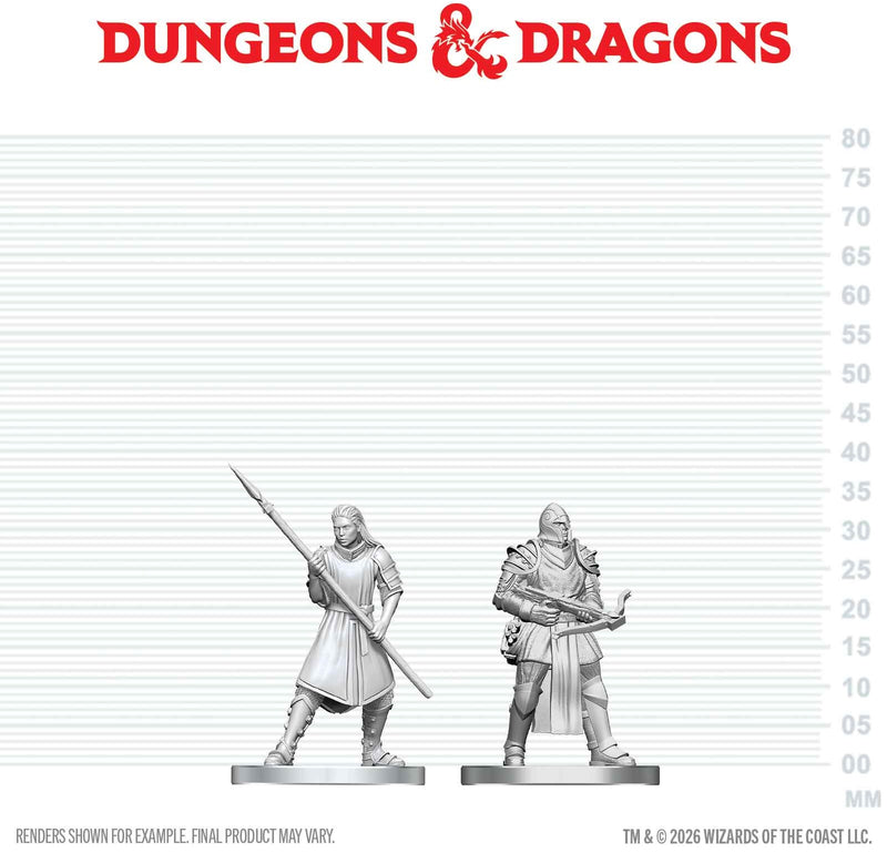 DND UNPAINTED MINIS WV29 TOWN GUARDS (36/144)