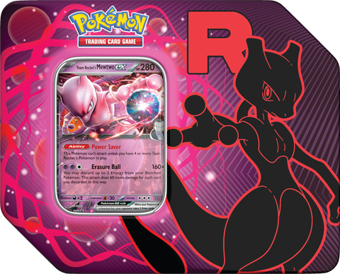 Pokemon Team Rocket Tin (Nidoking Ex, Persian Ex or Mewtwo Ex)