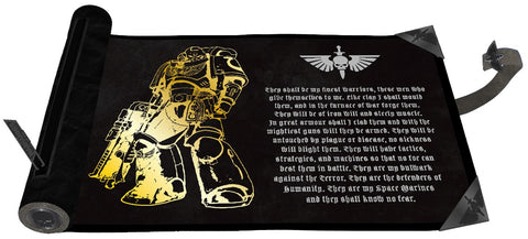 Ultra PRO: Dice Scroll Warhammer 40k Premium Foil Space Marines Adeptus Astartes
