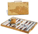 Backgammon, 15" Tan Map