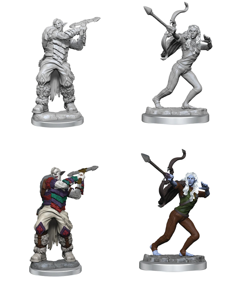 Ashari Stoneguard and Skydancer D&D Unpainted Minis WV4 (Critical Roll)