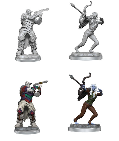 Ashari Stoneguard and Skydancer D&D Unpainted Minis WV4 (Critical Roll)