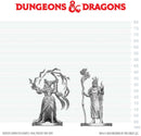 DND UNPAINTED MINIS WV29 HUMAN DRUID & ELF SORCERER (36/144)