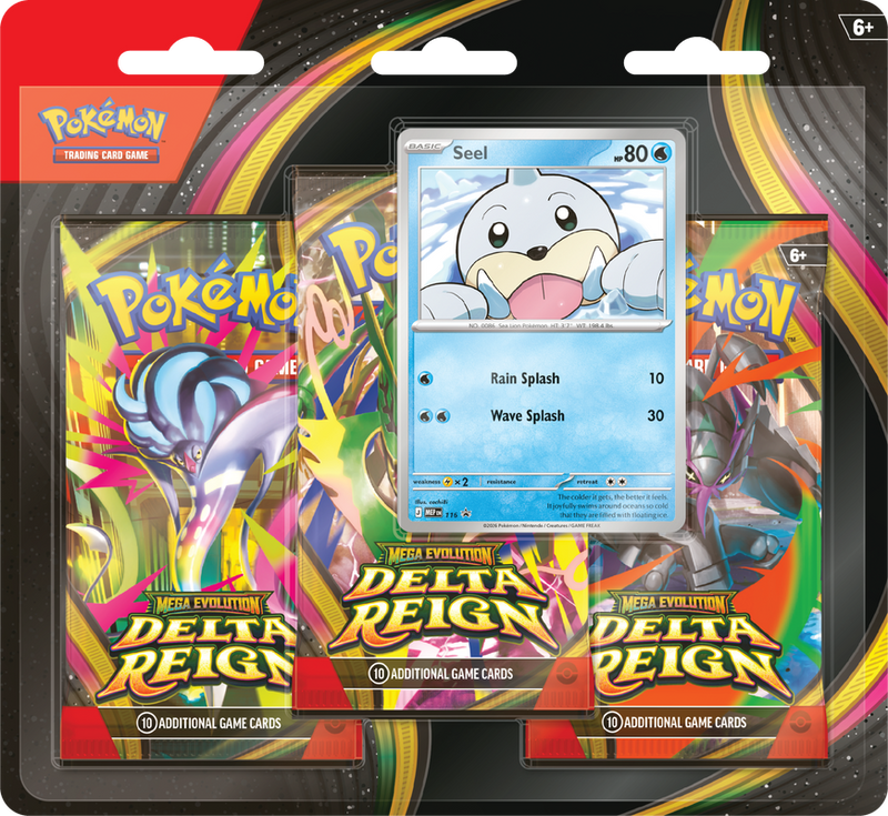 Mega Evolution: Delta Reign - Checklane Blister (3) - Limit 2 per Customer
