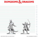 DND UNPAINTED MINIS WV29 ELF RANGER & DRAGONBORN MONK (36/144)