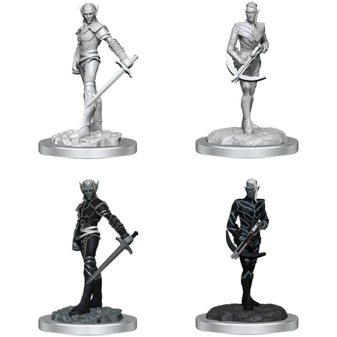 Drow Fighers D&D Unpainted Minis WV18