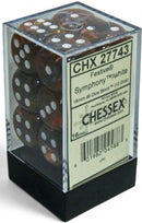 Chessex Gemini 12d6 Red-Yellow/Silver 16mm