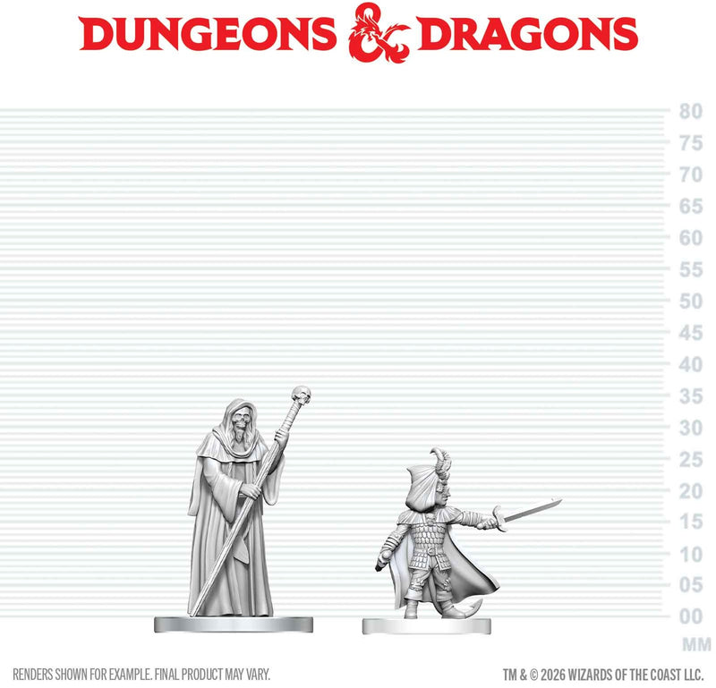 DND UNPAINTED MINIS WV29 CULTIST OF BHAAL & CULTIST OF MYRKUL (36/144)