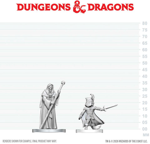 DND UNPAINTED MINIS WV29 CULTIST OF BHAAL & CULTIST OF MYRKUL (36/144)
