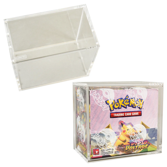 ER ACRYLIC CASE FOR POKEMON BOOSTER BOX WITH MAGNETIC LID 1PK