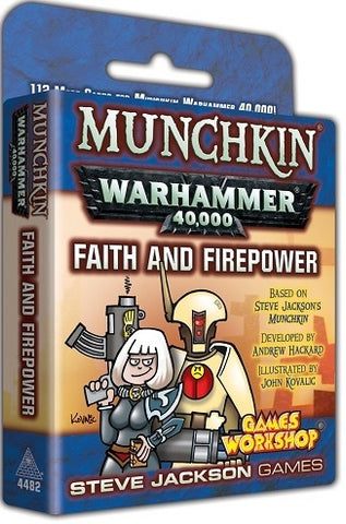 Munchkin Warhammer 40k: Faith and Firepower cards.