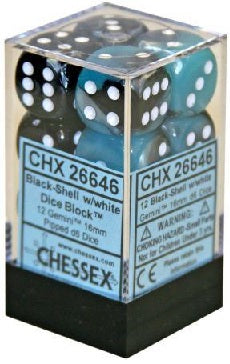 GEMINI 12D6 BLACK-SHELL/WHITE 16MM