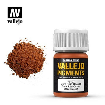 Vallejo Dark Red Ocre Pigment (30ml) VAL73107