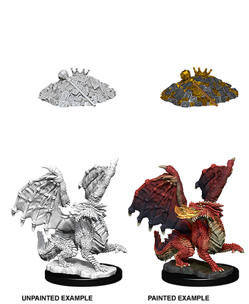 Red Dragon Wrymling D&D Unpainted Minis WV10