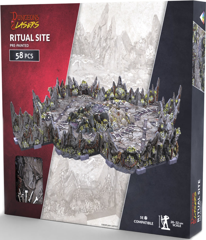 DUNGEONS AND LASERS CAVES SERIES RITUAL SITES PRE-PAINTED PRISMA CAST TERRAIN