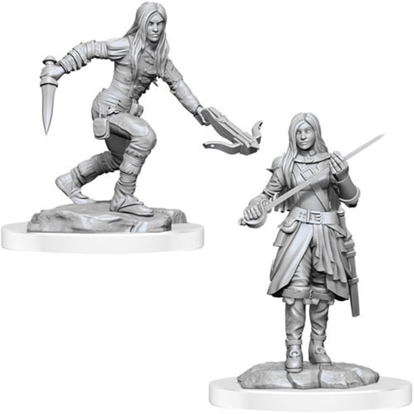 Female Half-Elf Rogue D&D Unpainted Minis WV17 (Critical Roll)