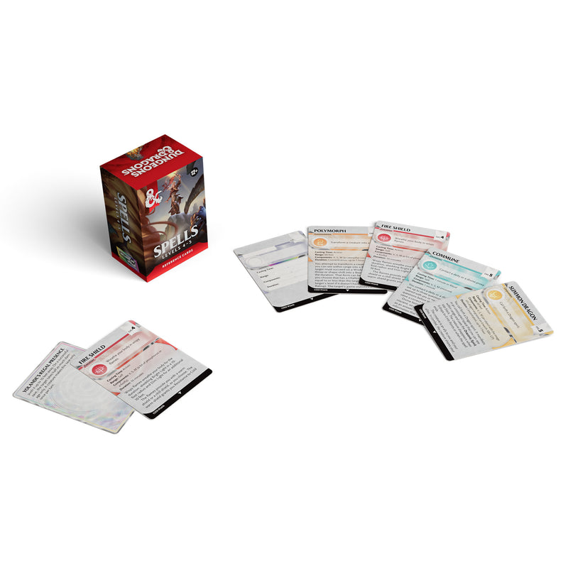 DND RPG REFERENCE CARDS SPELLS 3 (LEVELS 4-5)