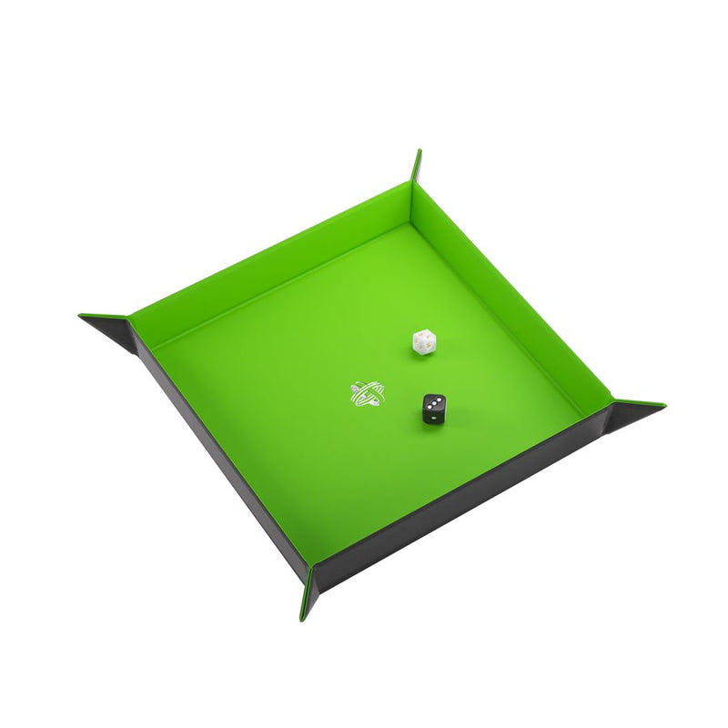 Gamegenic Square Green and Black Dice Tray