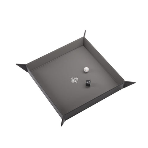 Gamegenic Square Grey and Black Dice Tray