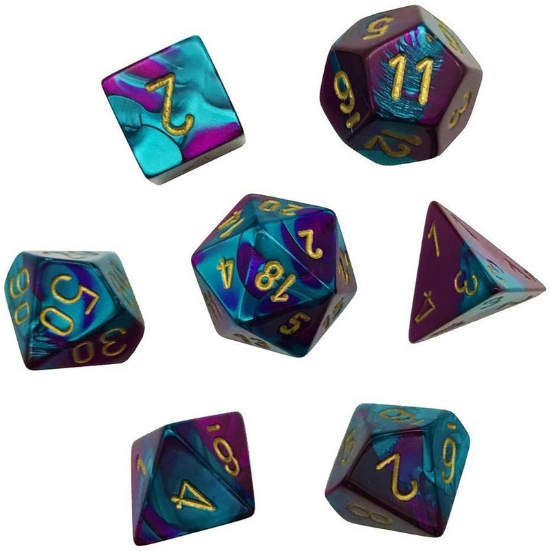 MINI GEMINI 7-DIE SET PURPLE-TEAL/GOLD CHX20649