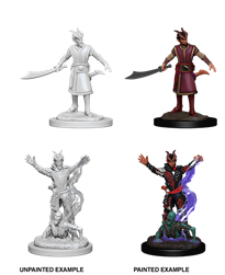 DND UNPAINTED MINIS WV6 MALE TIEFLING WARLOCK