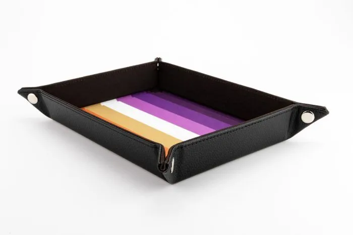 FOLD UP DICE VELVET TRAY PRIDE LESBIAN