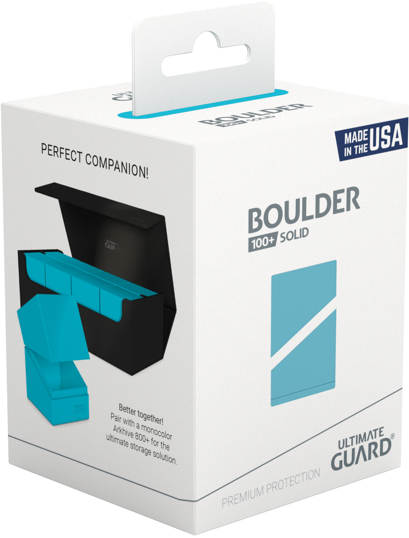 Ultimate Guard Boulder Solid Turquoise Deck Case (100+)