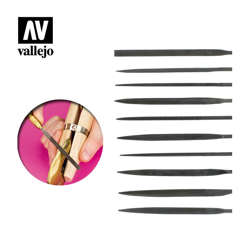 Vallejo Needle File Set (10x) T03001