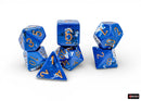 Chessex BRUSH 7-DIE SET POLYHEDRAL WAVEBREAK/GOLD