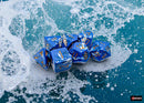 Chessex BRUSH 7-DIE SET POLYHEDRAL WAVEBREAK/GOLD