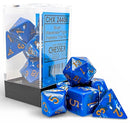 Chessex BRUSH 7-DIE SET POLYHEDRAL WAVEBREAK/GOLD
