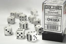 Chessex Opaque 12d6 White/Black 16mm