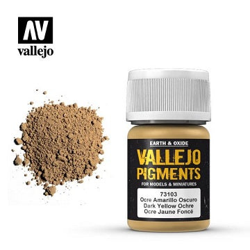 Vallejo Dark Yellow Ocre Pigment (30ml) VAL 73103