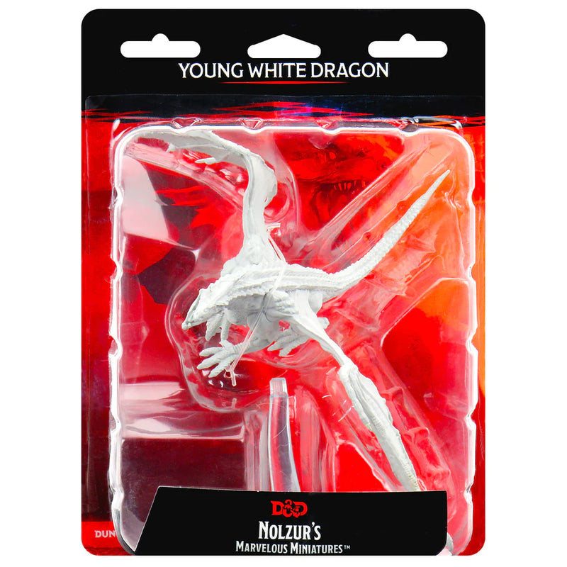 Young White Dragon D&D Unpainted Minis WV9