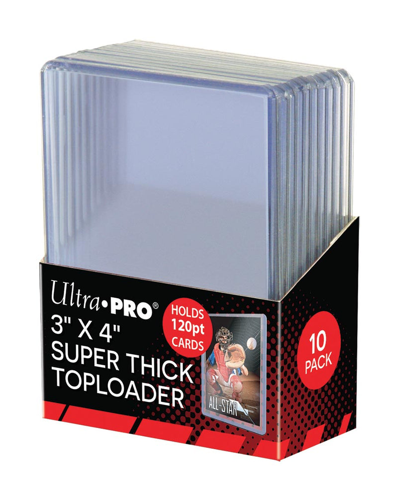 Ultra PRO: Toploader - 3" x 4" (10ct - Super Thick Toploader 120pt)