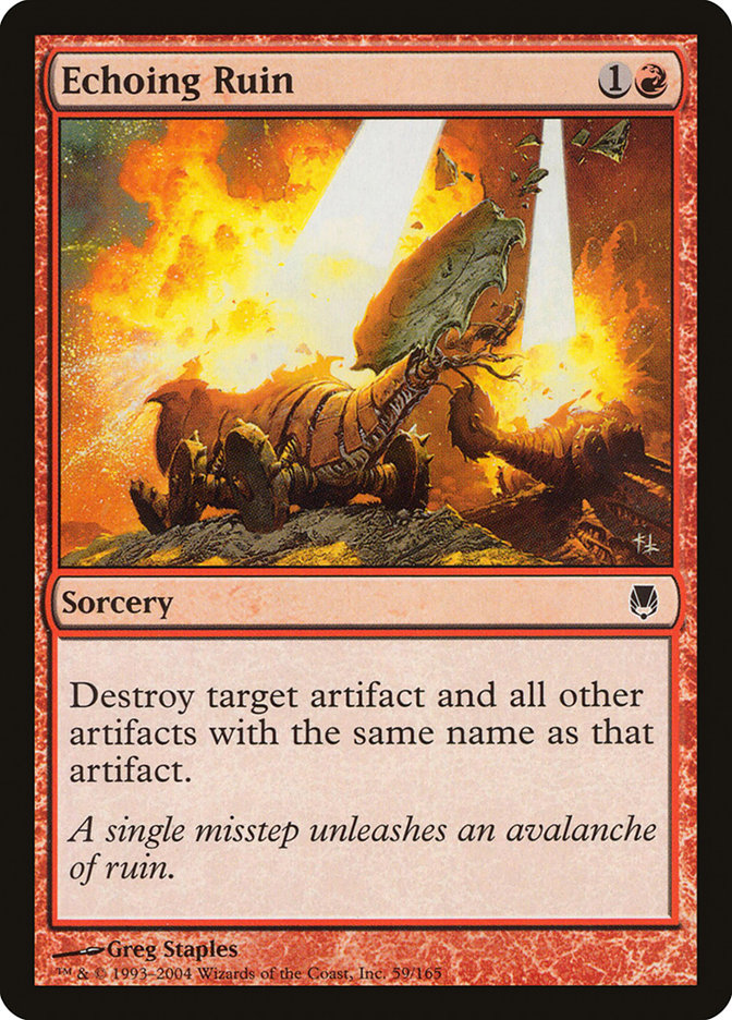 mtg red card destroy enchantment Magic The Gathering - Molder Slug
