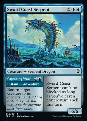 Sword Coast Serpent // Capsizing Wave [Commander Legends: Battle