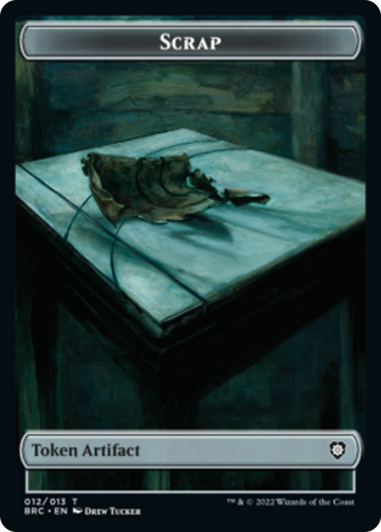 mtg marvel storm card Scrap // Powerstone Double-Sided Token [The Brothers' War Commander Tokens]  | MTG Single