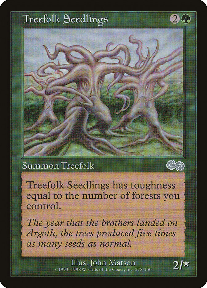 Treefolk Seedlings [Urza's Saga] | MTG Single