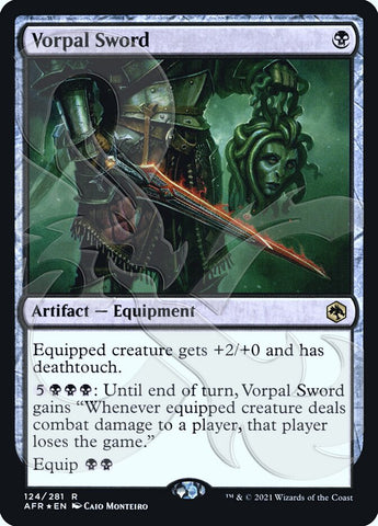 Vorpal Sword (Ampersand Promo) [Dungeons & Dragons: Adventures in the  Forgotten Realms Promos] | MTG Single