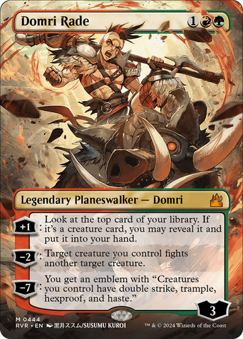 Domri Rade (Anime Borderless) [Ravnica Remastered] | MTG Single