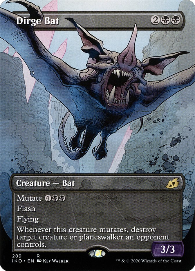 Dirge Bat (Showcase) [Ikoria: Lair of Behemoths] | MTG Single
