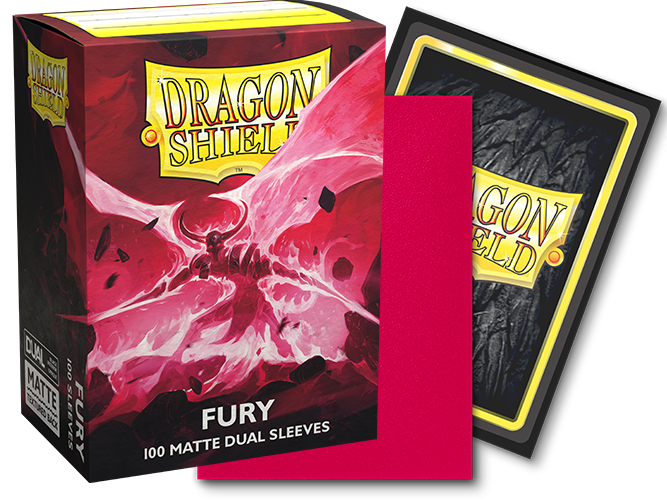 Dragon Shield: Standard 100ct Sleeves - Fury (Dual Matte)