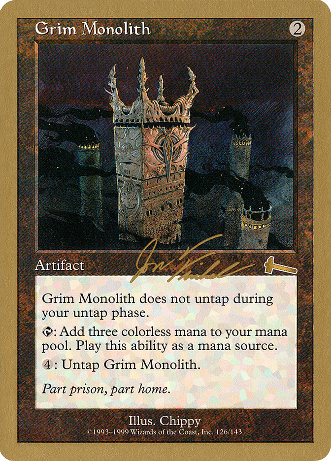 Grim Monolith (Jon Finkel) [World Championship Decks 2000] | MTG Single