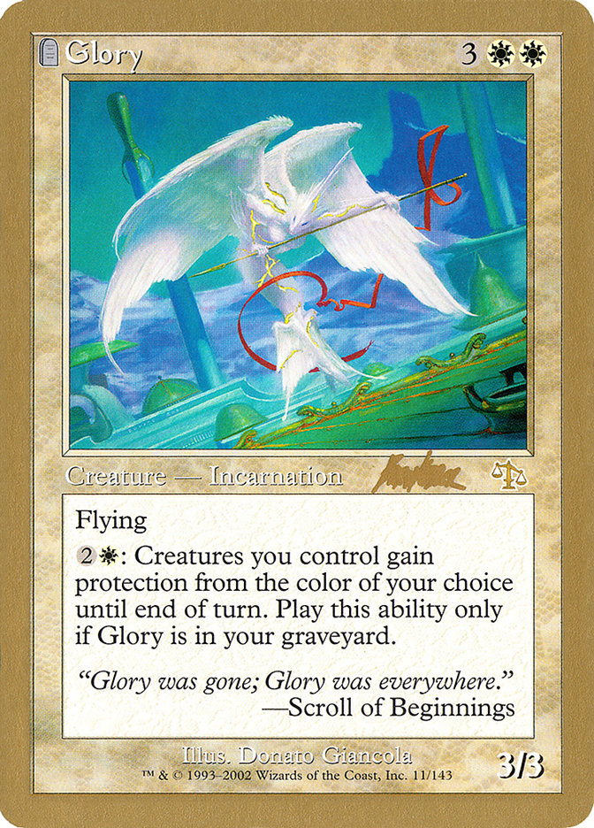 Glory (Brian Kibler) [World Championship Decks 2002] | MTG Single
