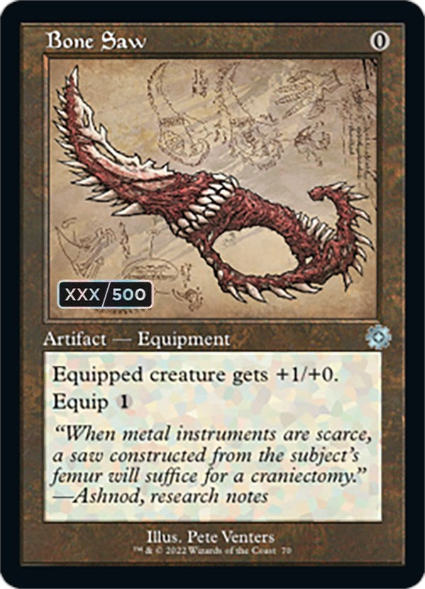Bone Saw (Retro Schematic) (Serialized) [The Brothers' War Retro Artifacts]  | MTG Single