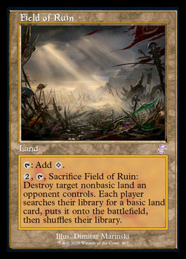 mtg the professor card Field of Ruin (Timeshifted) [Time Spiral Remastered] | MTG Single